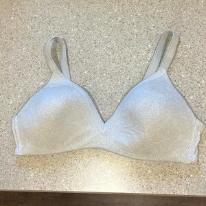 Warner's Soft White Floral Bra